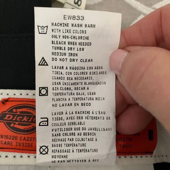 Dickies Pants Men Size 42 X 32 Black Occupational Workwear LP812BK Relaxed Fit - Picture 5 of 11